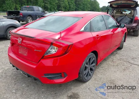 2020 Honda Civic Sport из США, поврежденный, VIN 2HGFC2F83LH509396